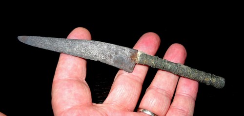 Rare couteau romain bronze - romain,