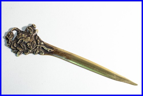 Couteau lettres bronze - couteau,