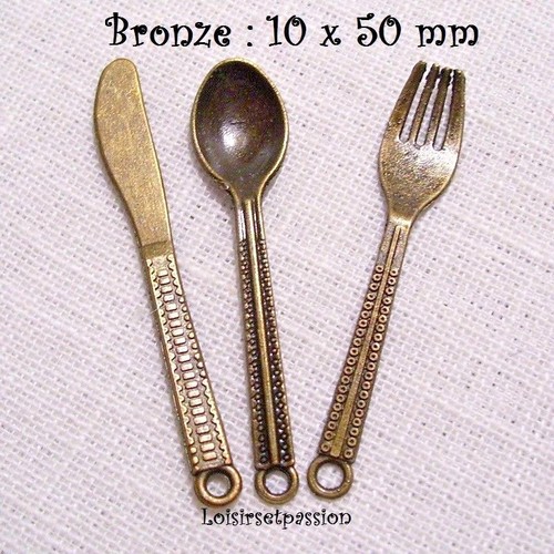 Lot couverts couteau - de, 3