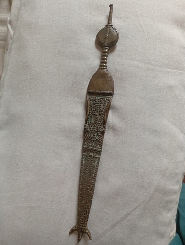 Couteau bronze ethnie vere - couteau,